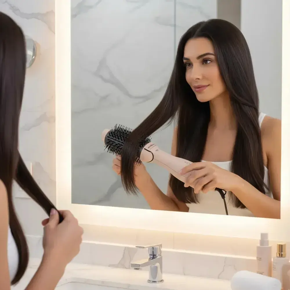 Escova Secadora e Modeladora Britânia 4 em 1 Anti Frizz BEC07R 1300W