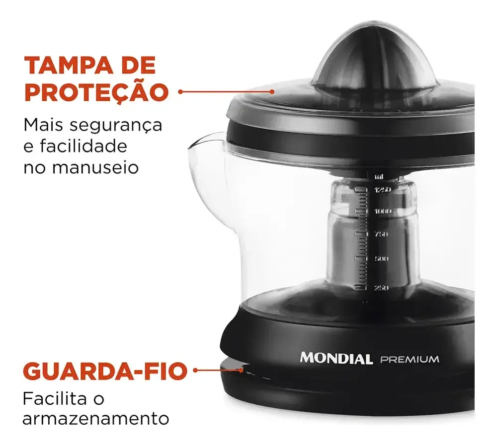Espremedor Premium Mondial 30W E-02