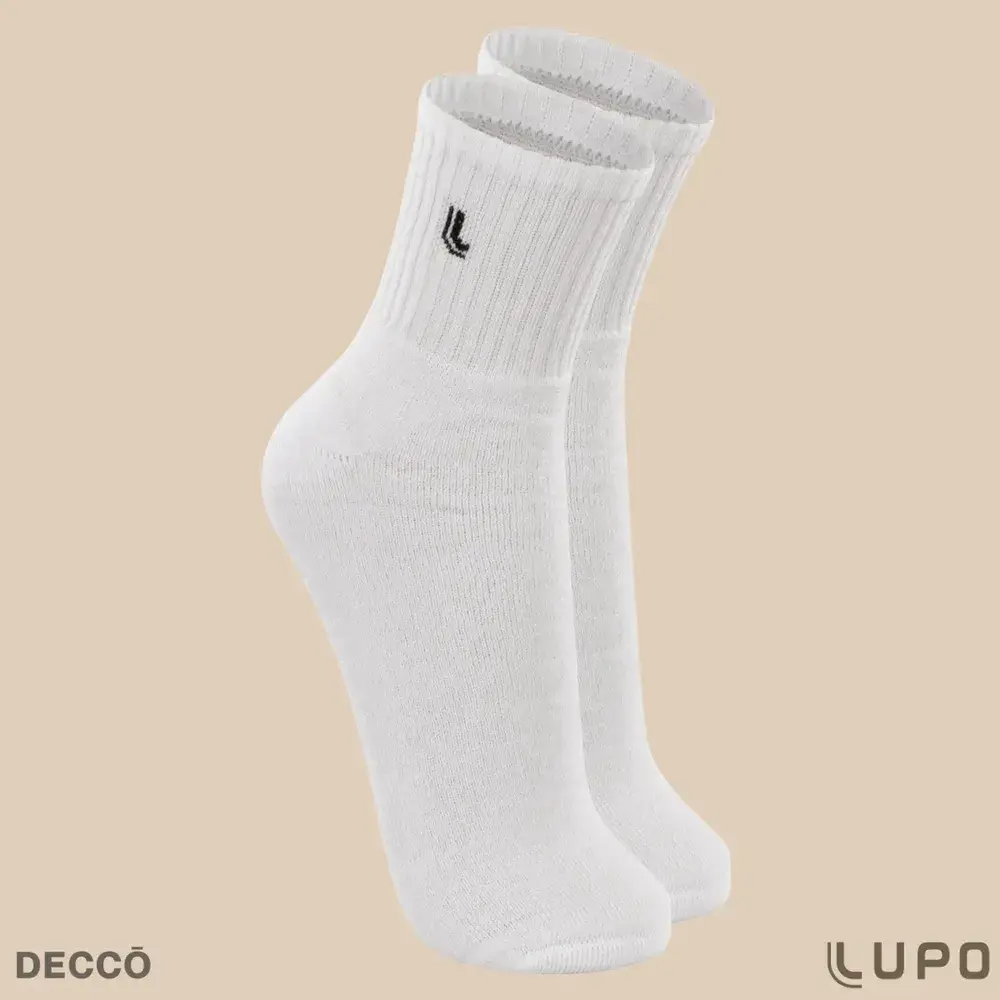 Kit 10 Pares Meia Lupo Original Masculina Cano Médio Algodão