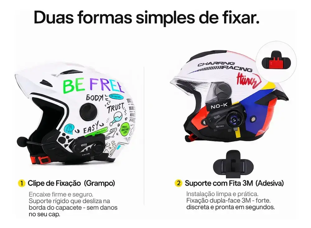 Par Intercomunicador V6 Plus Capacete Comunicador Sem Fio Bluetooth Moto