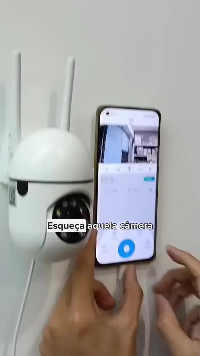 Kit 2 Câmeras Segurança IP Interna Externa Wifi iCSee Infravermelho