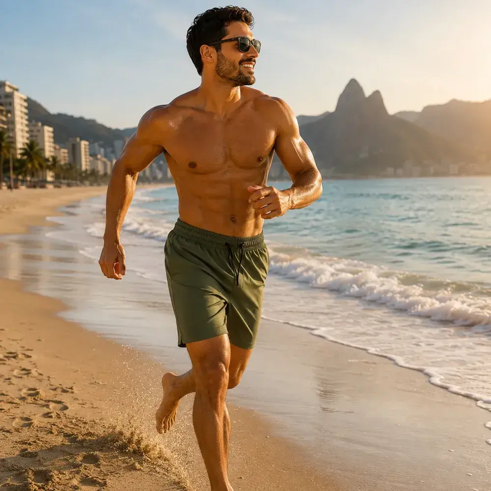 Kit 4 Bermuda Masculino Short Elastano Academia Bolso Casual