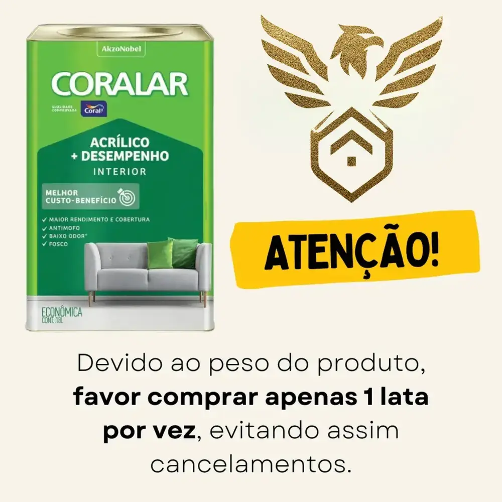 Tinta Coralar Anti Mofo Acrilica Coral Escolha Sua Cor