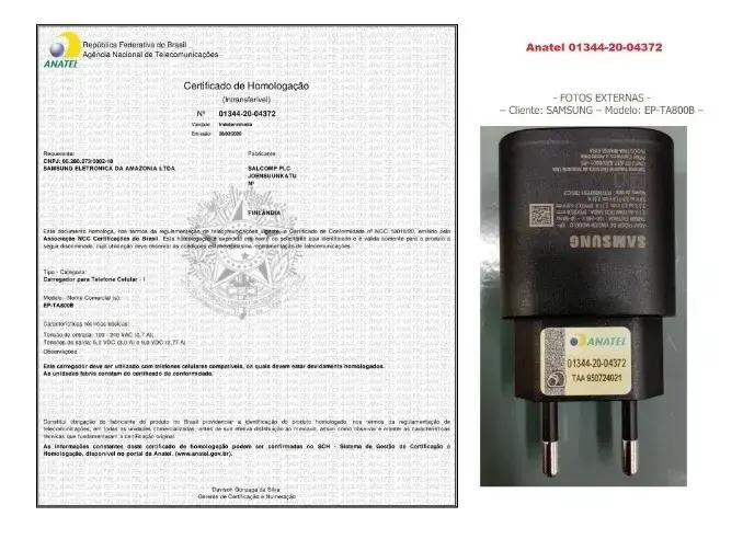 Carregador Original Samsung Turbo S25 S24 S23 S22 S21 25w Br