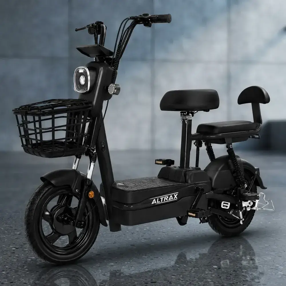 Bicicleta Elétrica Altrax 350w 500w 1000w 48v 60km Mobility Preto