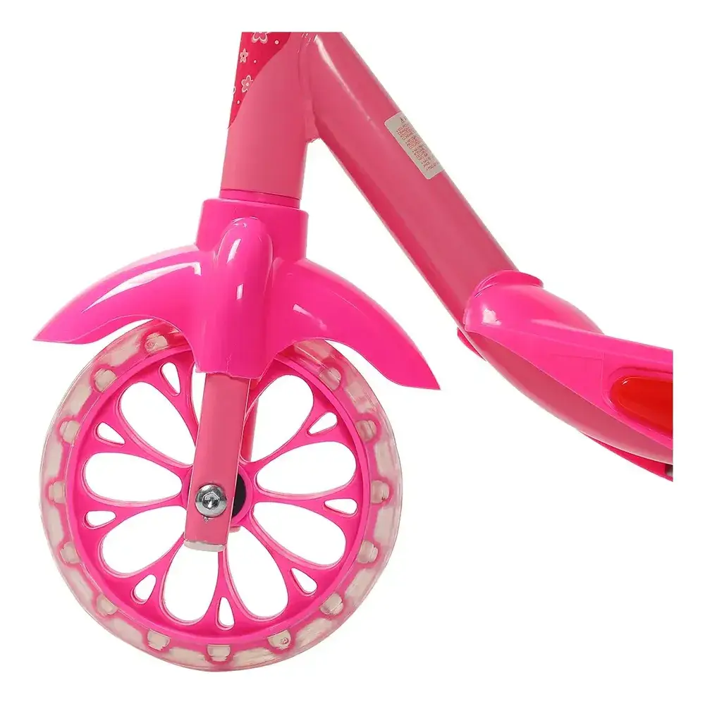 Patinete Infantil Musical Replay Kids Kiddy com 3 Rodas e Luz de LED Rosa