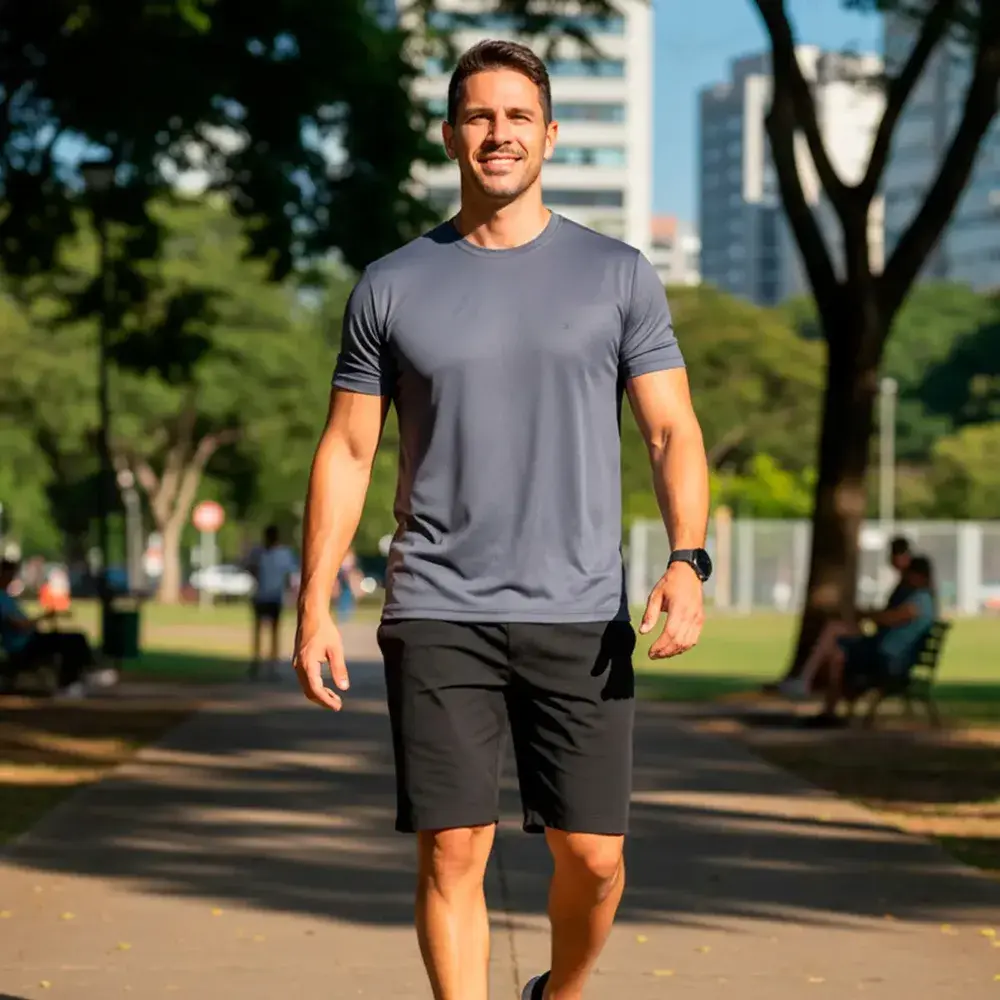 Kit 4 Camiseta Dry-fit Sandrini Masculina Academia Caminhada