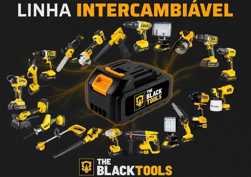 Parafusadeira e Furadeira Impacto The Black Tools TB-21PW 3/8