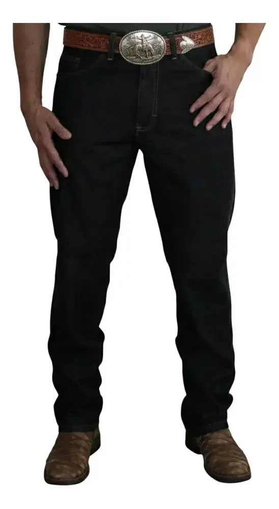 Kit 4 Calças Jeans Masculina Tradicional Corte Reto Básica