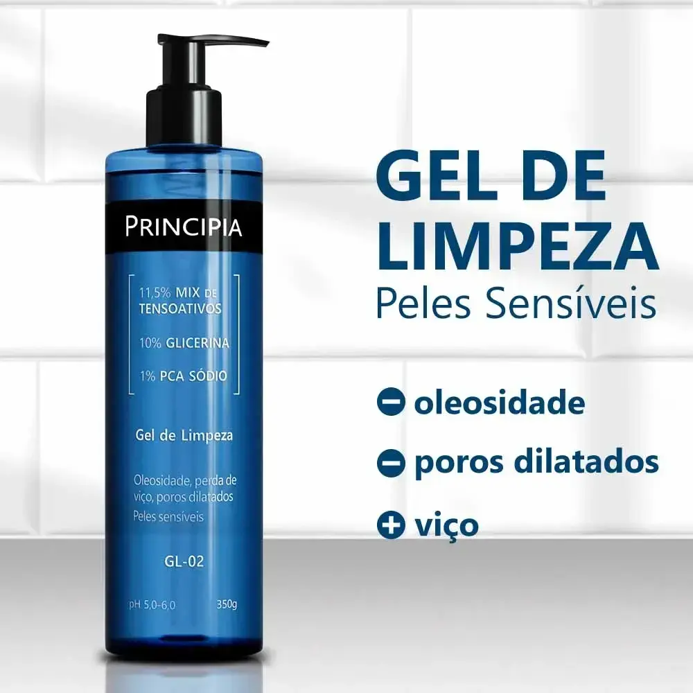 Kit Principia para Rotina de Skincare Pele Sensível com Protetor Solar FPS60