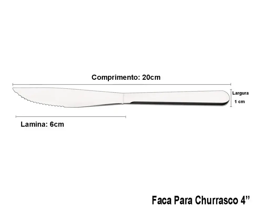 Jogo Talheres Faqueiro Búzios Aço Inox 24 Peças Tramontina