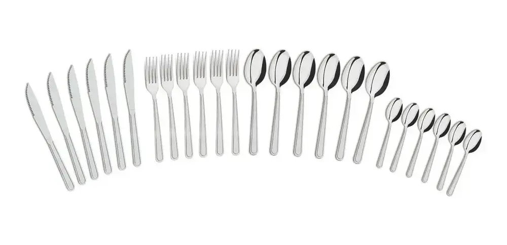 Jogo Talheres Faqueiro Búzios Aço Inox 24 Peças Tramontina