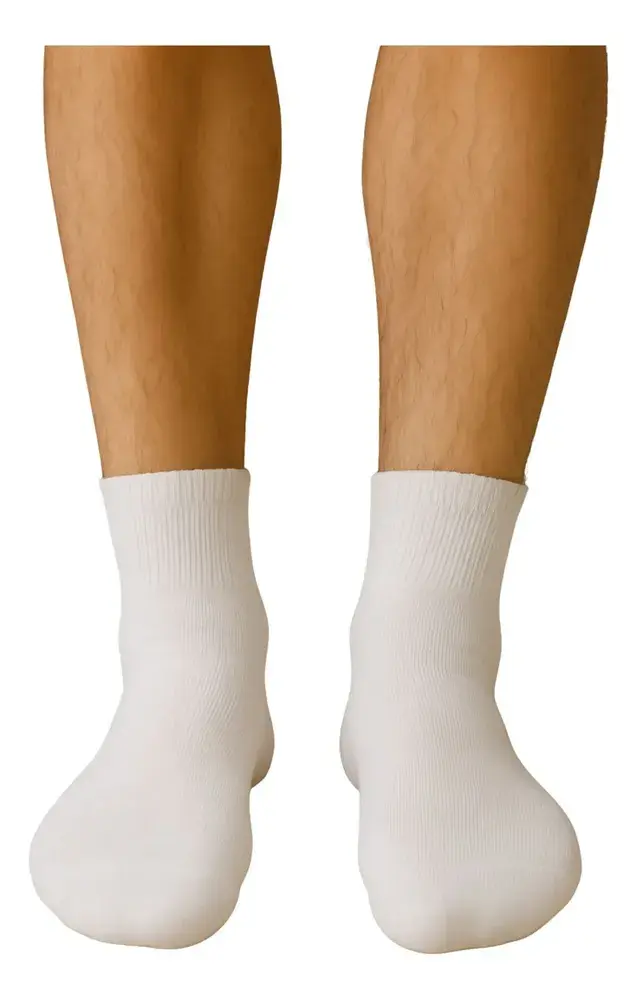 Kit 24 Pares Meias Masculina Cano Alto Algodão Longo Médio