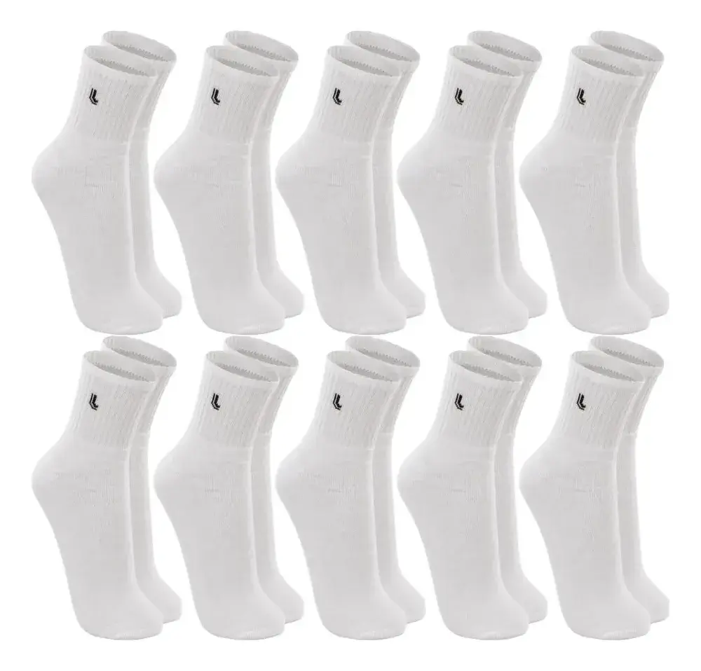 Kit 10 Pares Meia Lupo Original Masculina Cano Médio Algodão