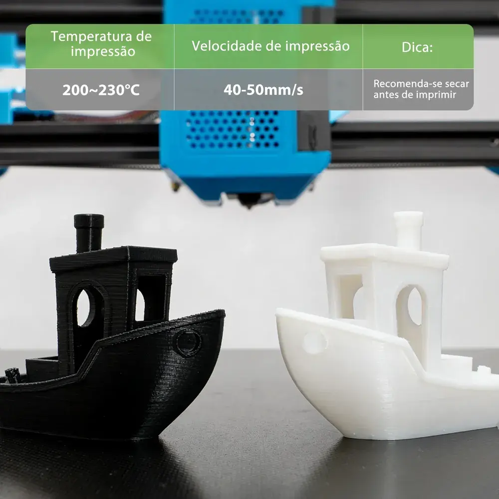 Filamento Pla 1,75mm 1kg Para Impressora 3D Branco Ou Preto