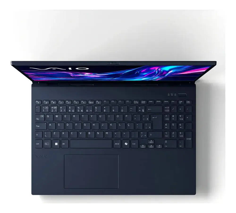 Notebook Vaio Fe16 Amd Ryzen 7 5825u Linux 8gb RAM 512gb Ssd Wi-Fi 6 Tela 16 Ips Wuxga Antirreflexo Cinza Grafite