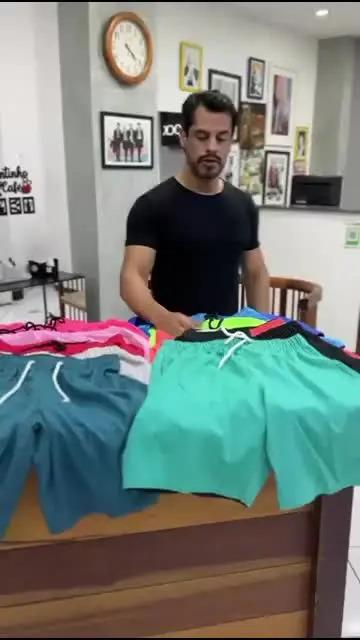 Kit 4 Bermuda Masculino Short Elastano Academia Bolso Casual