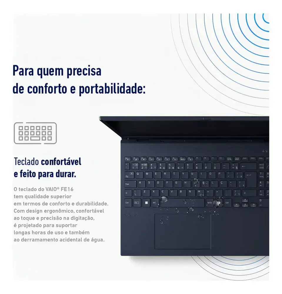 Notebook Vaio Fe16 Amd Ryzen 7 5825u Linux 8gb RAM 512gb Ssd Wi-Fi 6 Tela 16 Ips Wuxga Antirreflexo Cinza Grafite