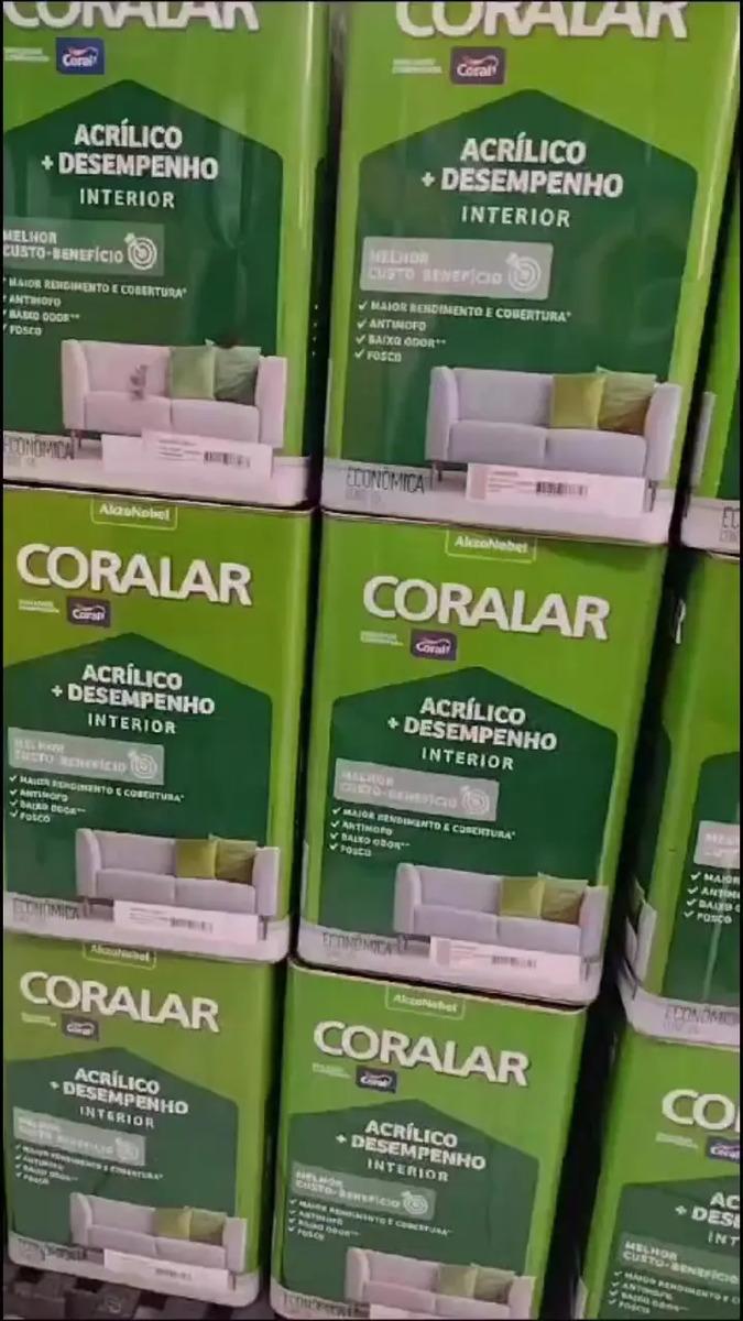 Tinta Coralar Anti Mofo Acrilica Coral Escolha Sua Cor