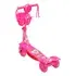Patinete Infantil Musical Replay Kids Kiddy com 3 Rodas e Luz de LED Rosa
