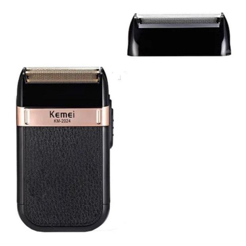 Barbeador Elétrico Sem Fio Recarregável Kemei Classic Shaver Km 2024 - Bivolt 110V/220V - Máquina de Barbear