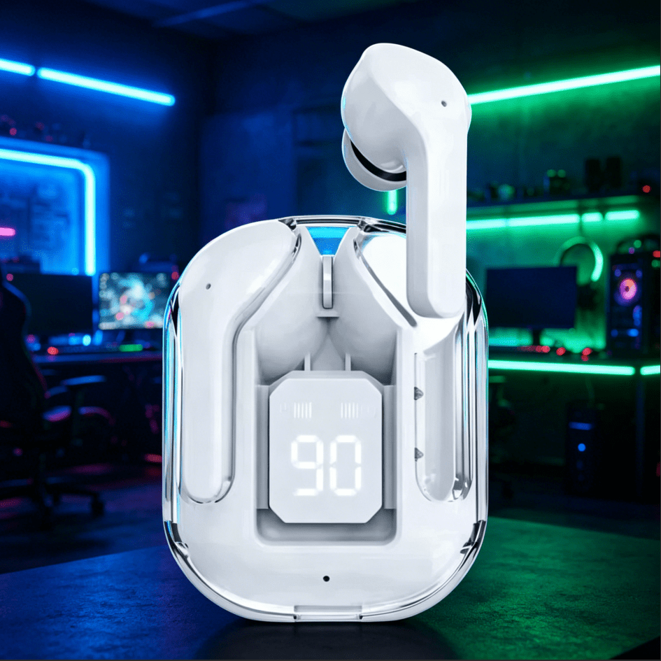 Fones de Ouvido Esportivos TWS Air31 Bluetooth v5 Sem Fio com Display LED Digital e Som HiFi