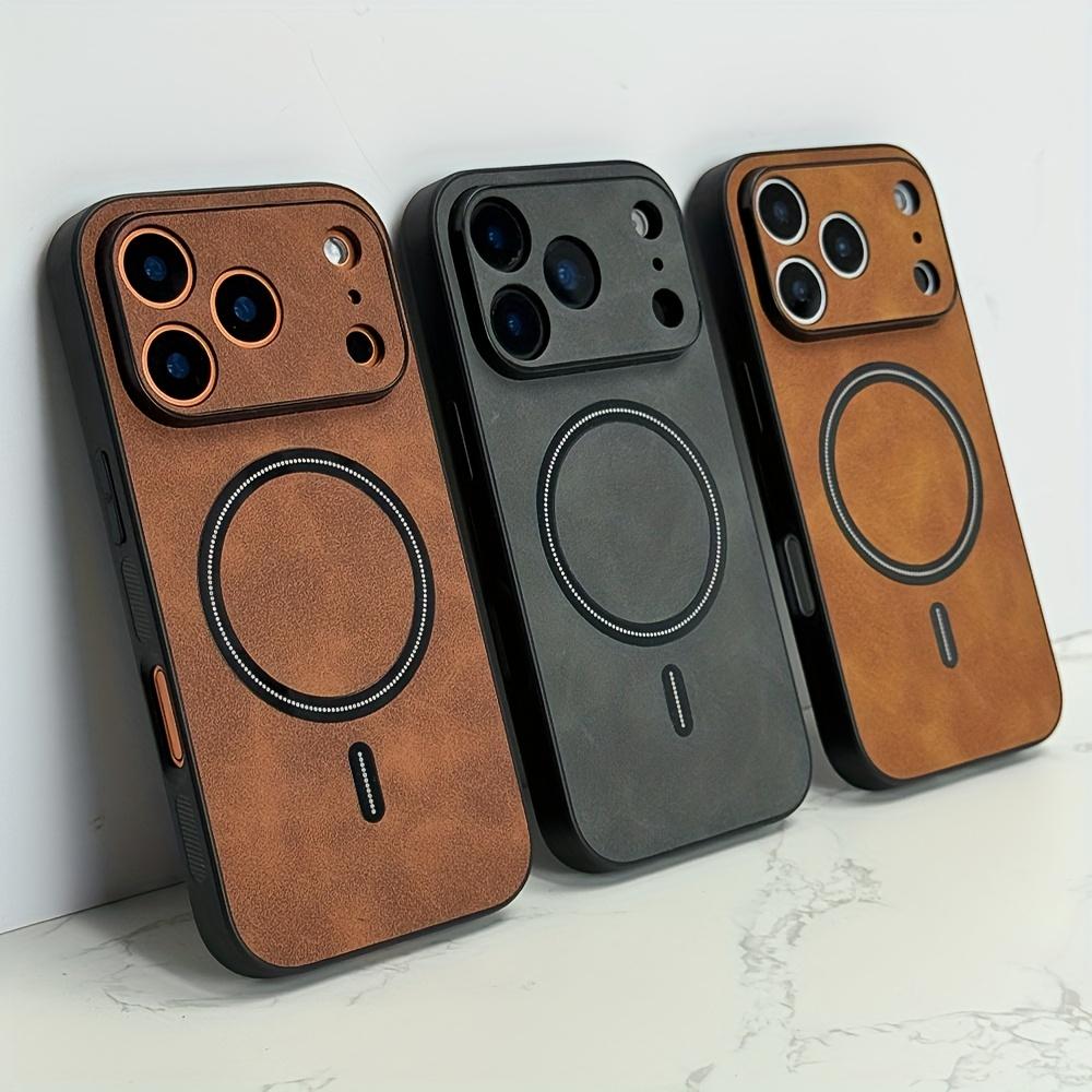 Capa de Celular: Nova Capa de Luxo Magnética à Prova de Choque Compatível com iPhone 17 16 15 14 13 12 11 Pro Max Plus Air 17Pro 17ProMax com Proteção de Lente e Carregamento Sem Fio