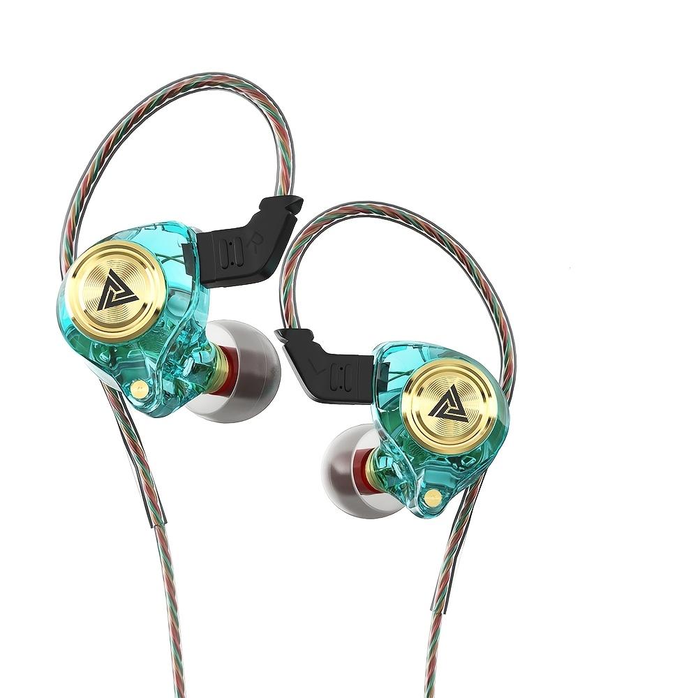 Fones de Ouvido com Fio QKZ FiLe Originais com Microfone, Subwoofer HIFI, Cancelamento de Ruído, para Jogos, Esportes, Música e Monitoramento