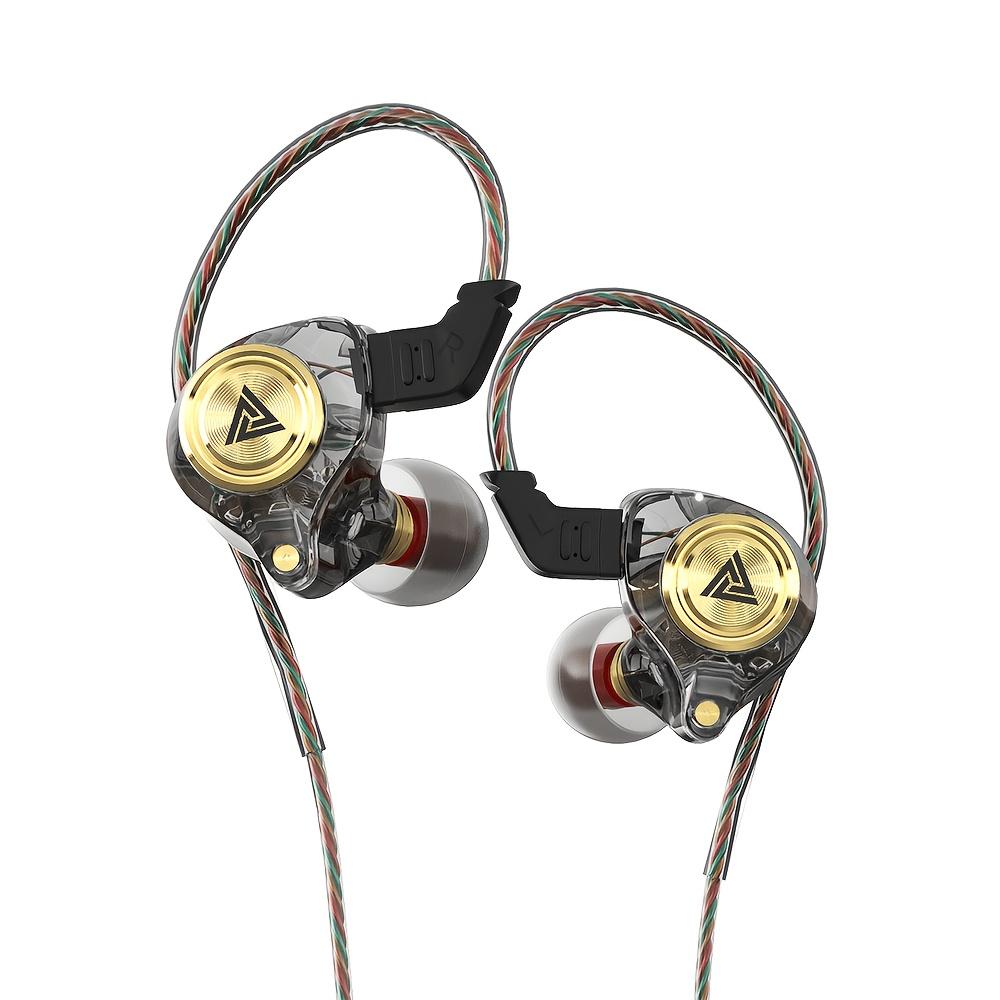 Fones de Ouvido com Fio QKZ FiLe Originais com Microfone, Subwoofer HIFI, Cancelamento de Ruído, para Jogos, Esportes, Música e Monitoramento