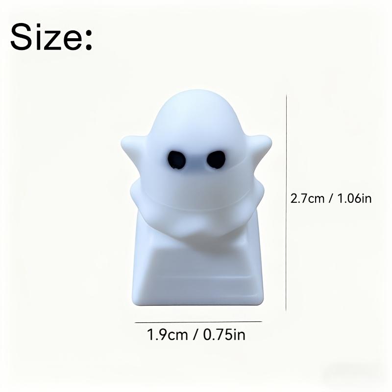Teclado Mecânico de Escritório, Teclas com Impressão 3D para Aparência Decorativa, Teclas com Luz de Fundo Branca, Tema de Halloween