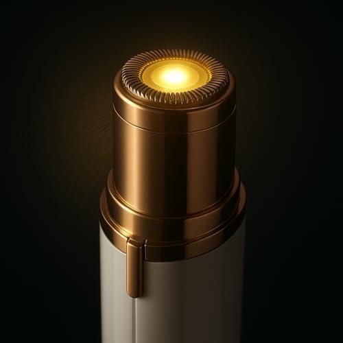 Depilador Facial Feminino Portátil Zero Incômodo com Luz LED Recarregável USB Removedor Pelos Batom Para Buço Sobrancelhas e Rosto com Precisão e Suavidade Sem Dor