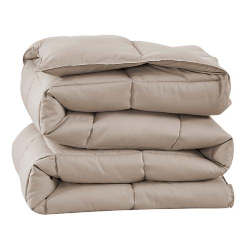 Camesa Edredom Ecopluma Toque de Pluma Casal 220x240cm - Bege, Poliéster