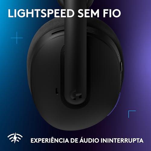 Headset Gamer Sem Fio Logitech G325, Bluetooth, Confortável, Microfone com redução de ruído, Bateria de longa duração. Compatível com PC, PlayStation, Nintendo Switch 1 e Switch 2– Preto