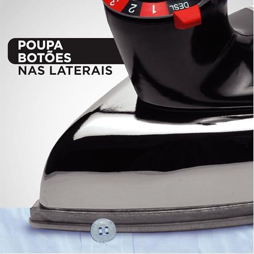 BLACK+DECKER Ferro de Passar Roupa a Seco VFA1110TM2 1100W Preto 110V