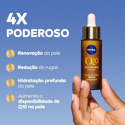 NIVEA Q10 Sérum Antissinais Expert Dupla Ação 30ml, Previne e Reduz Rugas, Renova a Pele, Tecnologia Glycostop, Hidratação Profunda