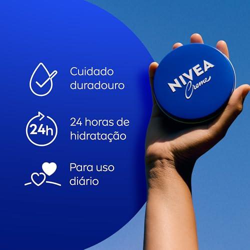 NIVEA Creme Hidratante Lata 29g, Hidratação Profunda 24h, Corporal, Uso Diário, Multibenefícios, Todas as Peles