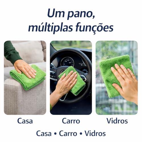Kit 5 Panos de Microfibra Premium Multiuso – Alta Absorção, Não Risca, Reutilizável e Lavável – Ideal para Limpeza de Casa, Cozinha, Vidros, Carros e Superfícies Delicadas