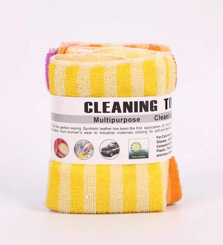 Kit 15 Panos De Limpeza Flanela Microfibra Alta Absorção Multiuso 30x30cm Modelo Grande Linha Premium M5 Armarinhos (5 Panos)
