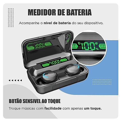 Fone de ouvido bluetooth 5.3 - Função power bank e mostrador digital