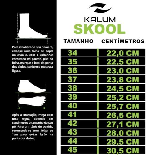 Tenis Cano Baixo Skate Kalum Academia Unissex Leve Confortavel Old School Clássico