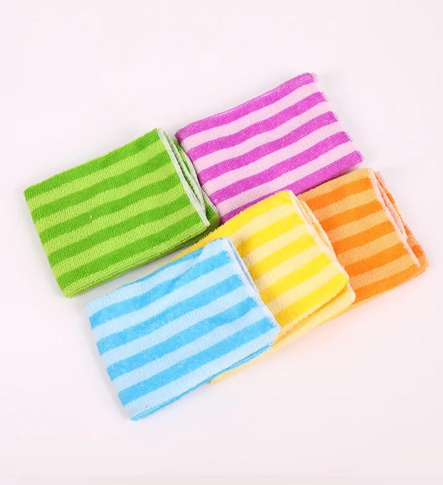 Kit 15 Panos De Limpeza Flanela Microfibra Alta Absorção Multiuso 30x30cm Modelo Grande Linha Premium M5 Armarinhos (5 Panos)
