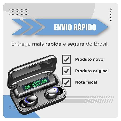 Fone de ouvido bluetooth 5.3 - Função power bank e mostrador digital
