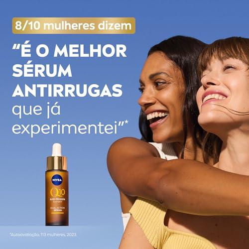 NIVEA Q10 Sérum Antissinais Expert Dupla Ação 30ml, Previne e Reduz Rugas, Renova a Pele, Tecnologia Glycostop, Hidratação Profunda