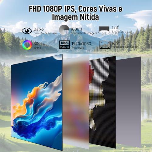 Monitor Portatil para Notebook 15.6" FHD IPS Ultra Fino 1080P