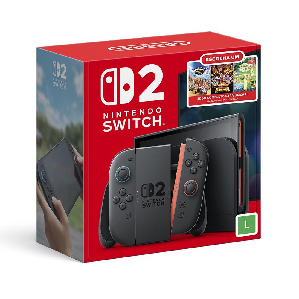 Bundle Nintendo Switch 2: Escolha Seu Jogo - Modelo Nacional de Tomada