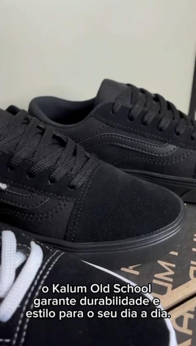 Tenis Cano Baixo Skate Kalum Academia Unissex Leve Confortavel Old School Clássico