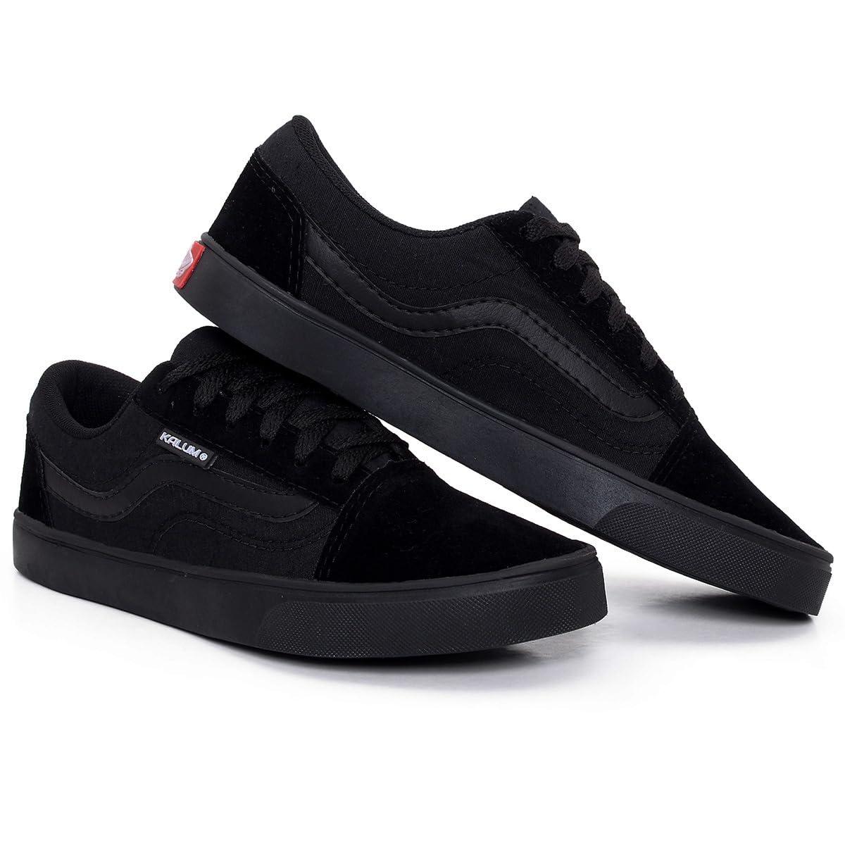 Tenis Cano Baixo Skate Kalum Academia Unissex Leve Confortavel Old School Clássico