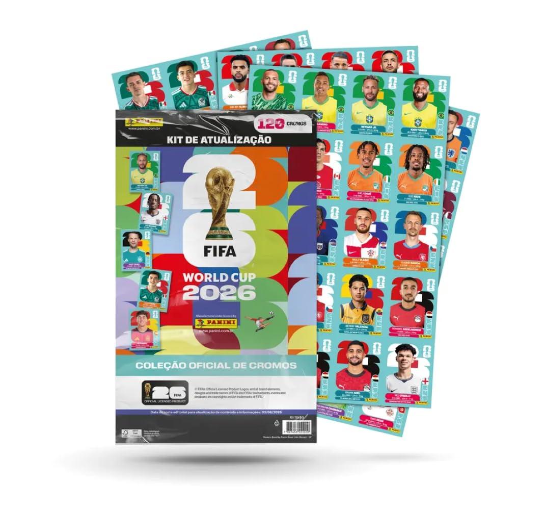 Copa do Mundo da FIFA 2026™ Kit de Atualização com 120 Figurinhas FIFA WORLD CUP 2026™