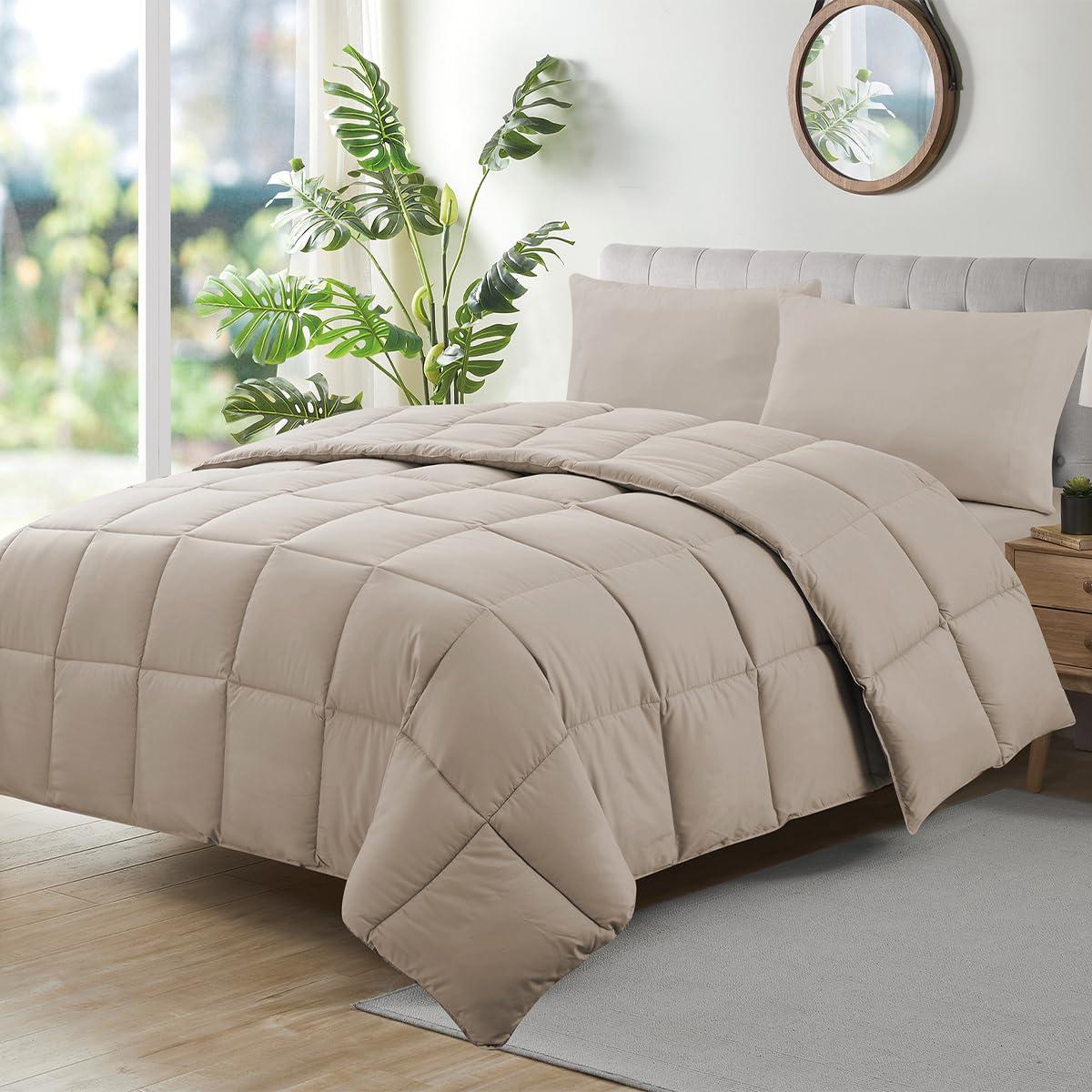 Camesa Edredom Ecopluma Toque de Pluma Casal 220x240cm - Bege, Poliéster