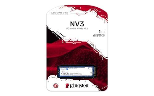 SSD Kingston NV3 1TB M.2 2280 NVMe Gen4, Desempenho e Eficiência para Upgrade de PC – SNV3S/1000G